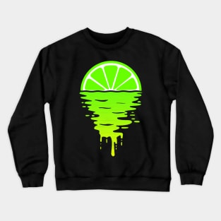 Lime 80s Sunset Crewneck Sweatshirt